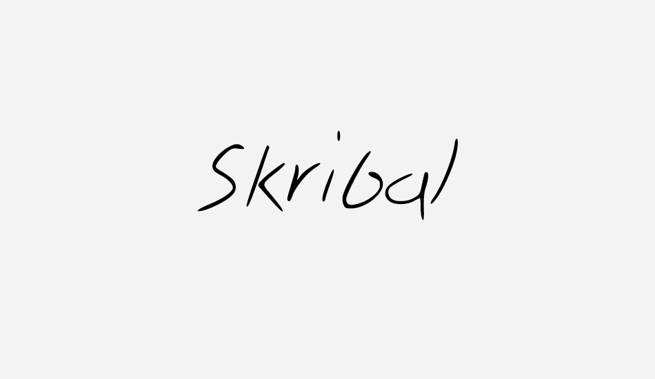 skribal font big