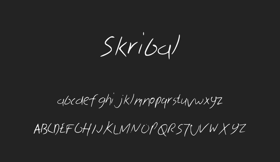 skribal font