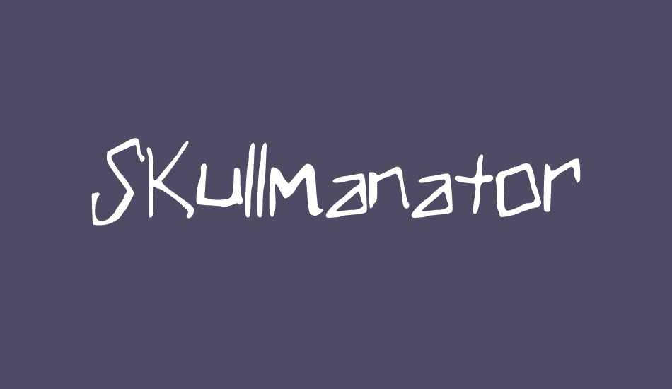 skullmanator font big