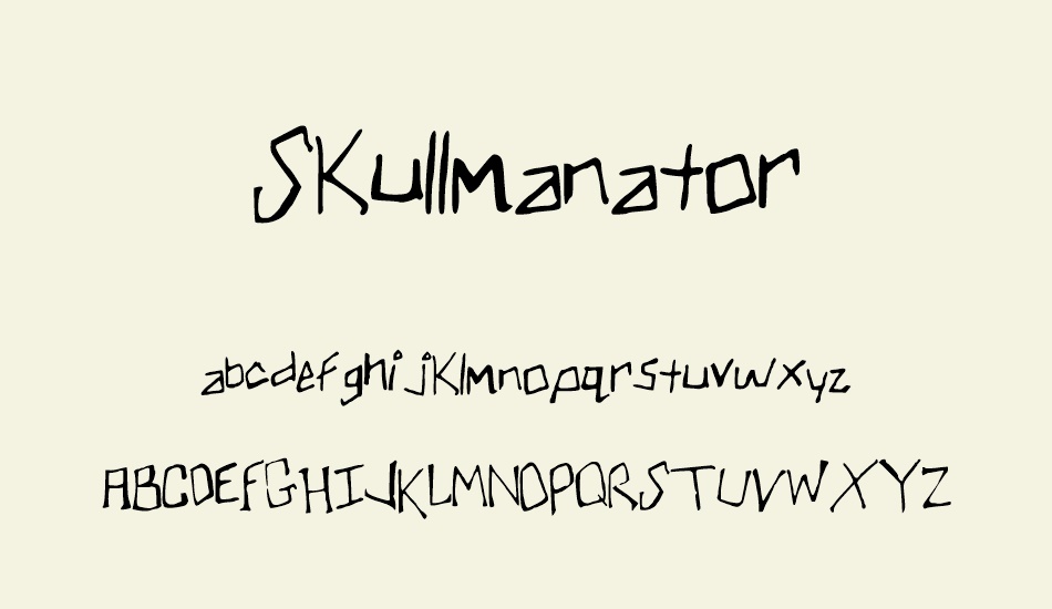 skullmanator font