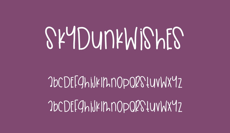 skydunkwishes font