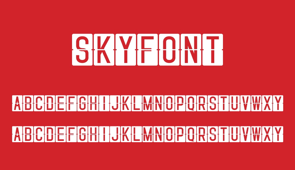 skyfont font