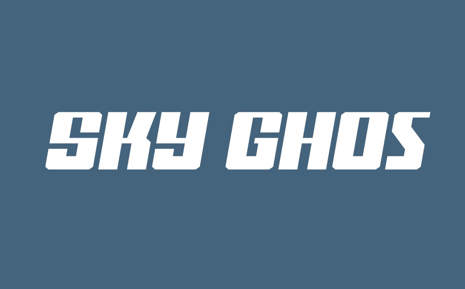 Sky Ghost font big