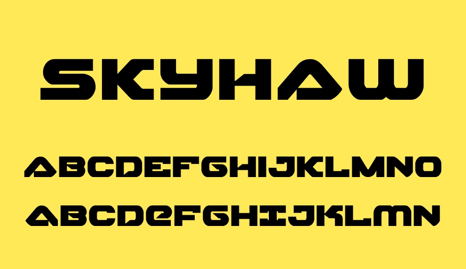 skyhawk font