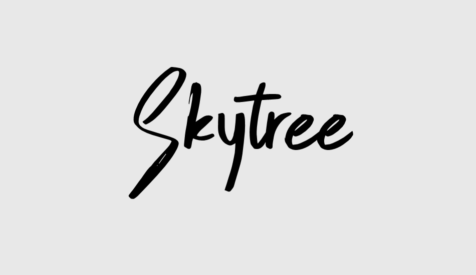 skytree font big