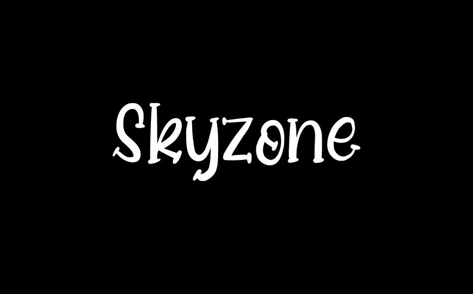 Skyzone font big