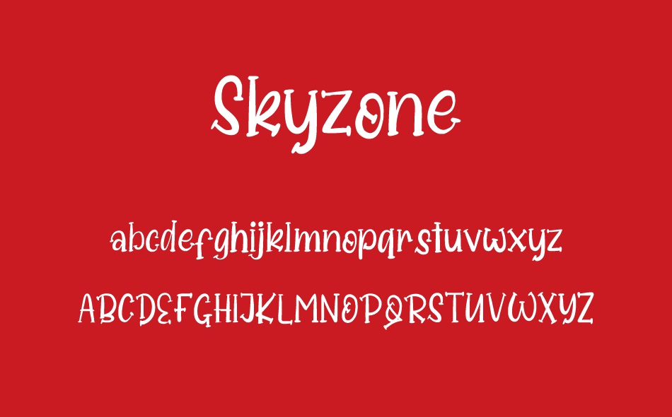 Skyzone font