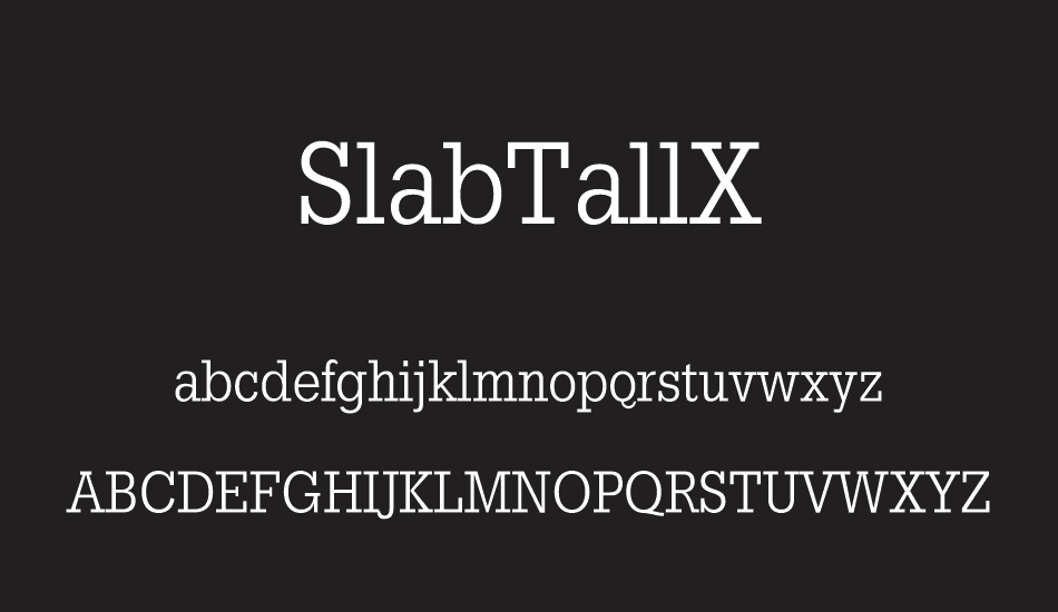 slabtallx font