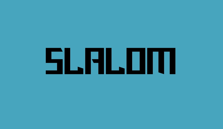 slalom font big