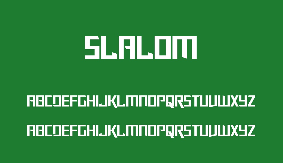 slalom font