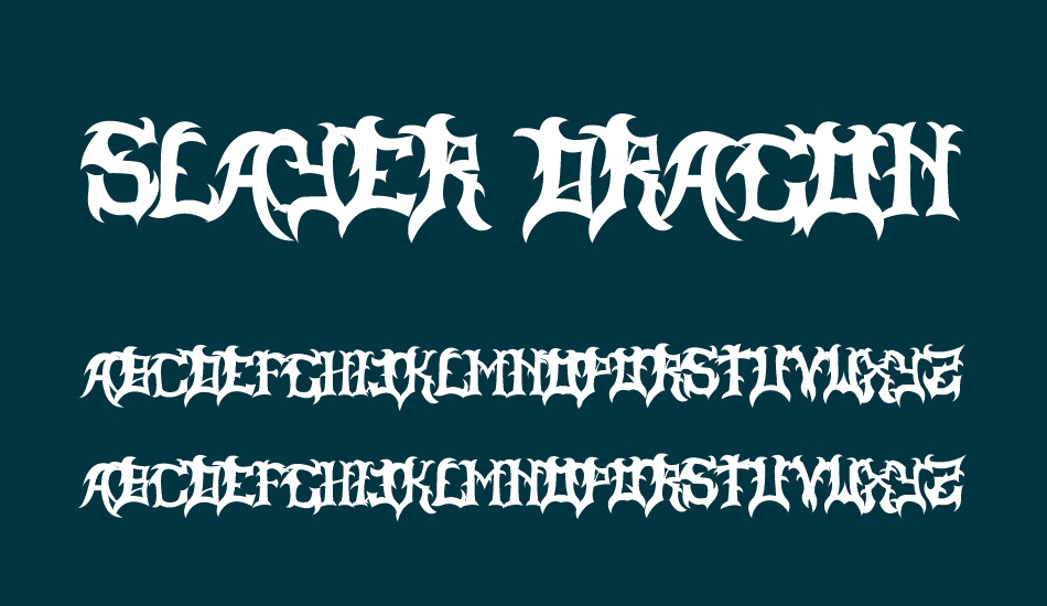 slayer-dragon font