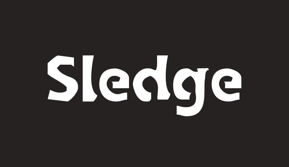 sledge font big