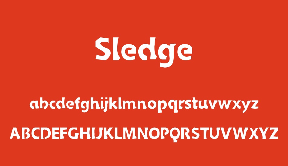 sledge font