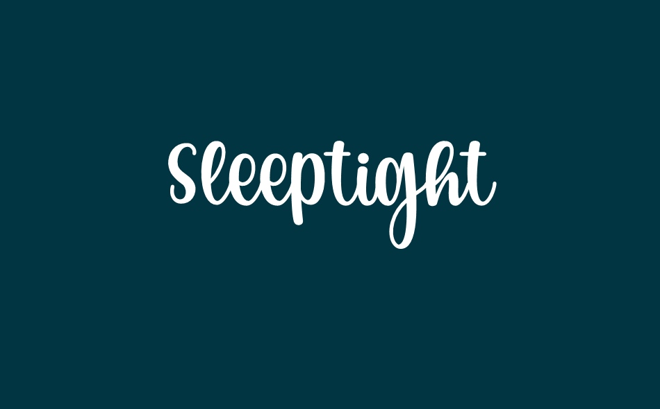 Goodnight font big