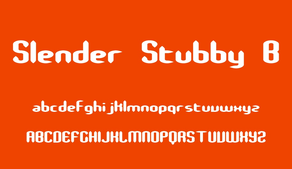 slender-stubby-brk font