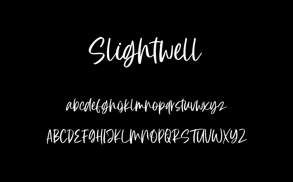 Slightwell font