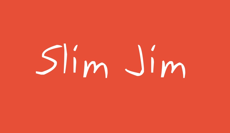 slim-jim font big