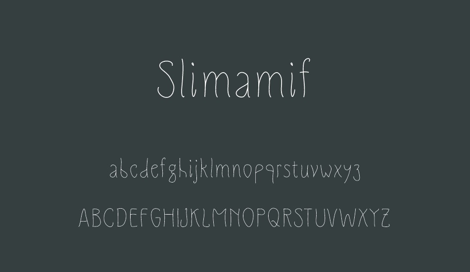 slimamif font