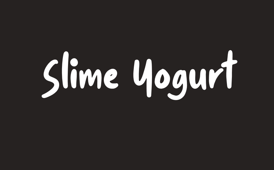 Slime Yogurt font big