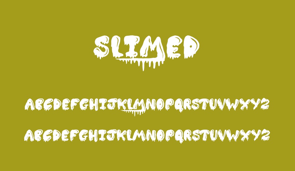 slimed font