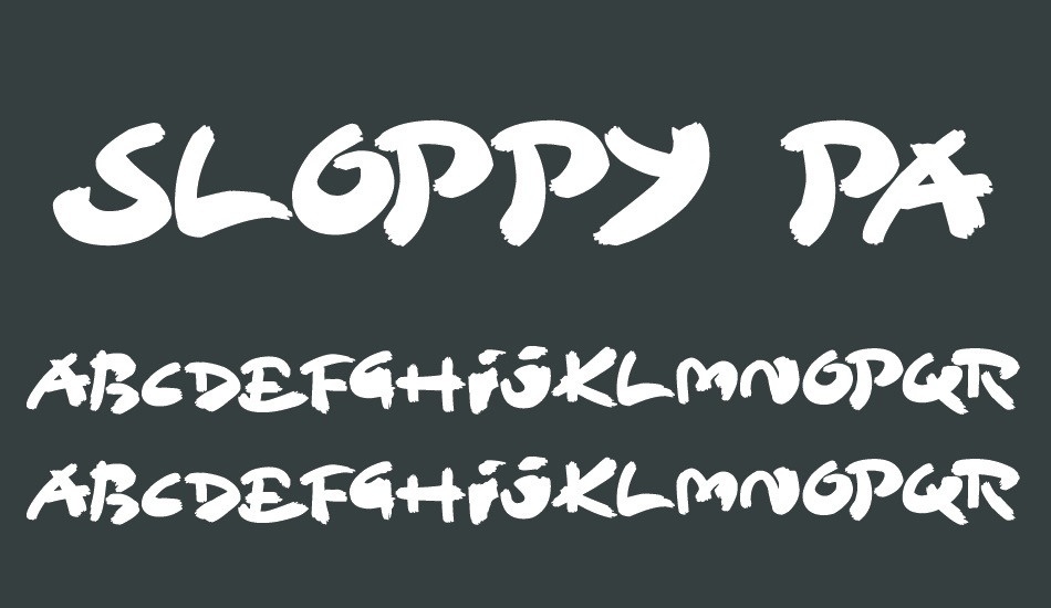 sloppy-paint font