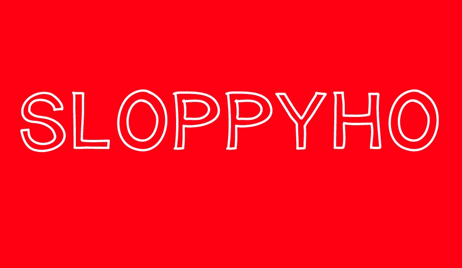 sloppyhollow font big