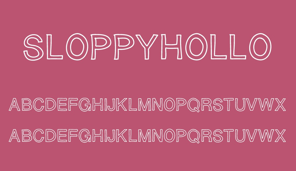 sloppyhollow font