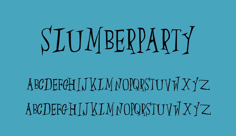 slumberparty font