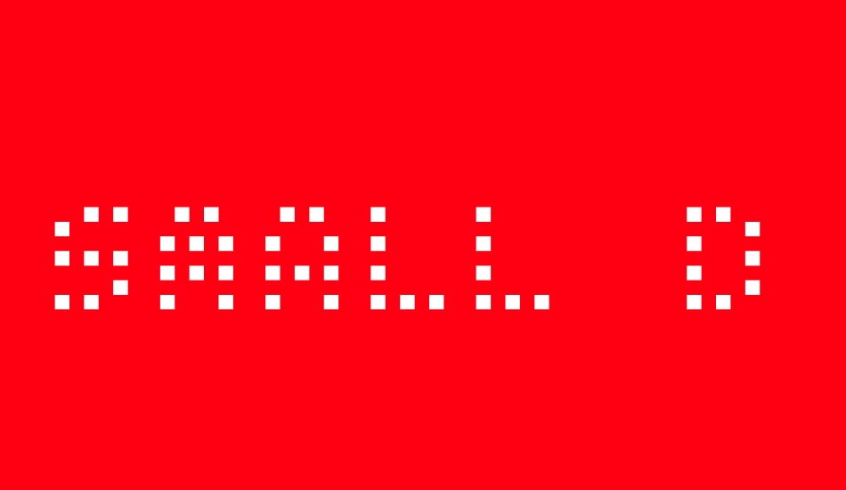 small-dot-digital-7 font big