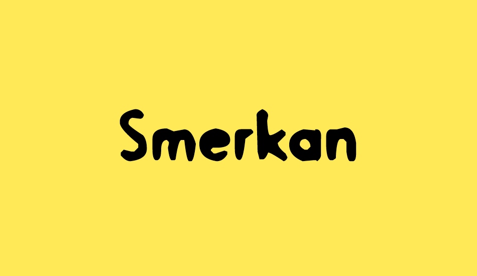 smerkan font big