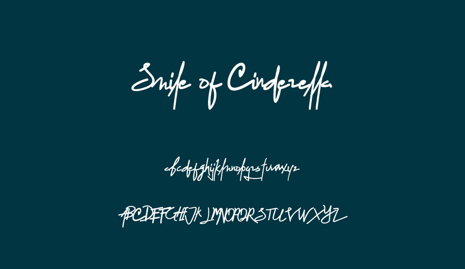 smile-of-cinderella font