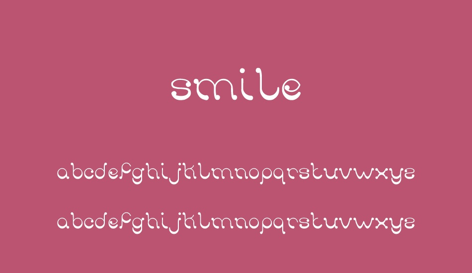 smile font