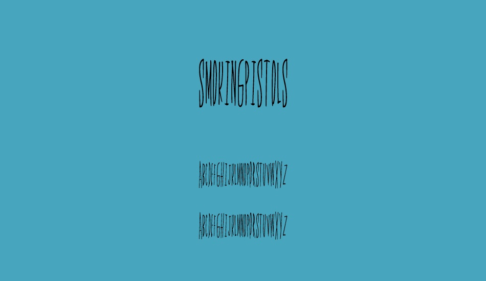 smokingpistols font