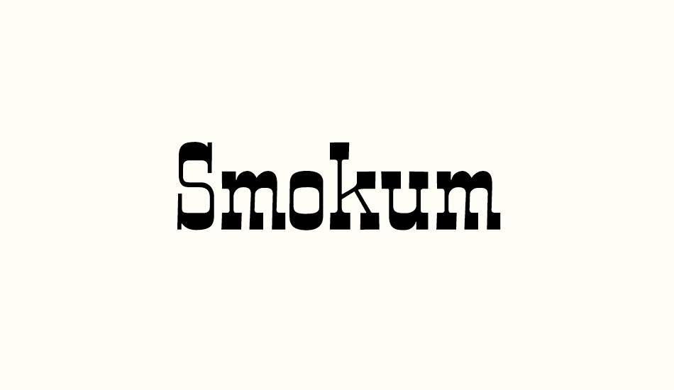 smokum font big