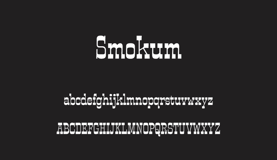 smokum font