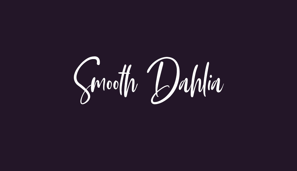 smooth-dahlia font big