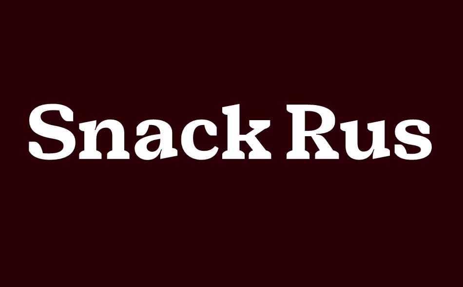 Snack Rush font big