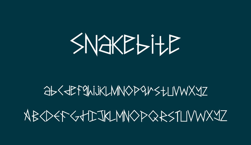 snakebite font