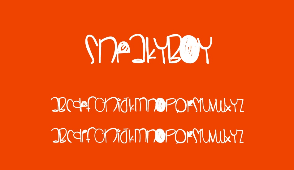 sneakyboy font