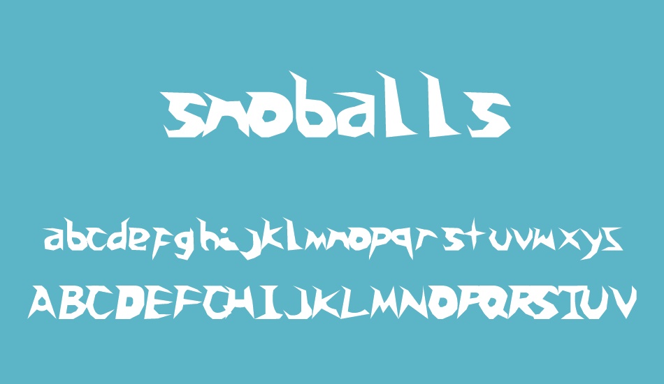 snoballs font