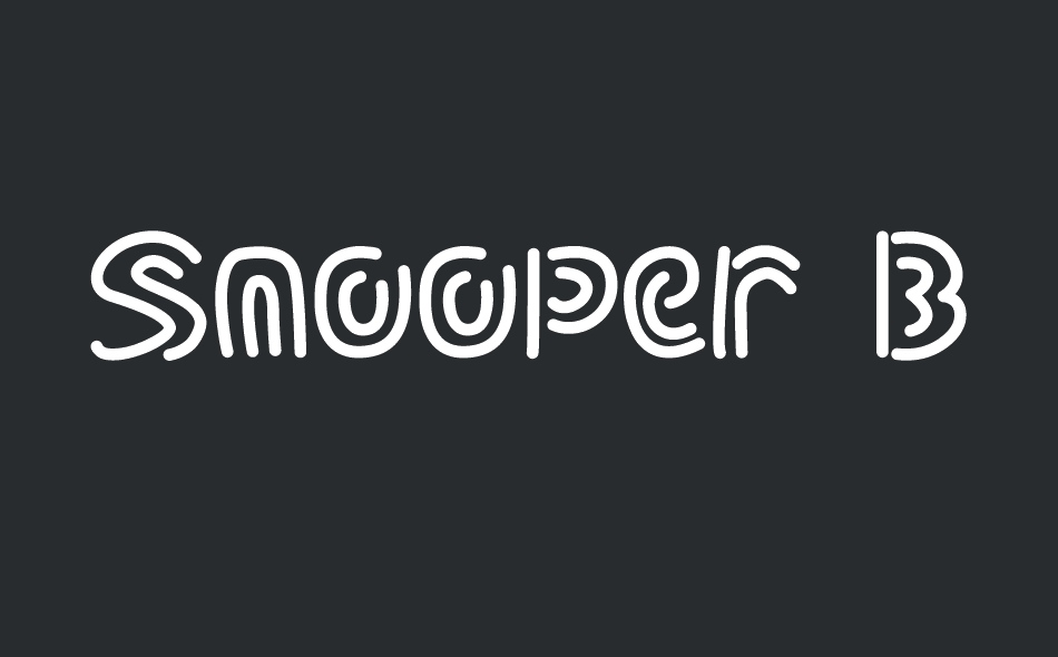 Snooper Bear font big