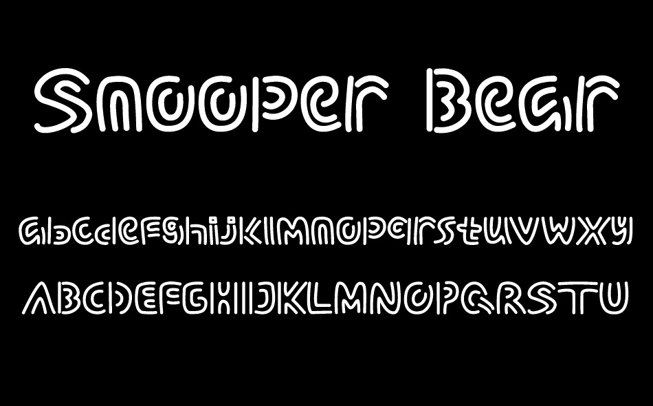 Snooper Bear font