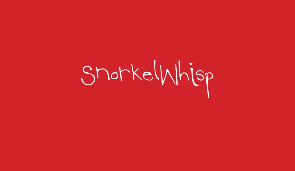 snorkelwhisp font big