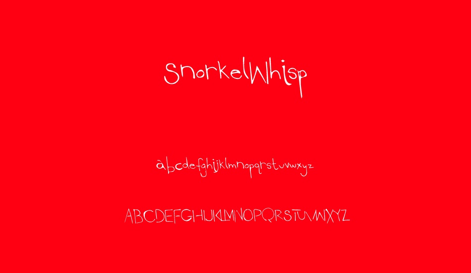 snorkelwhisp font