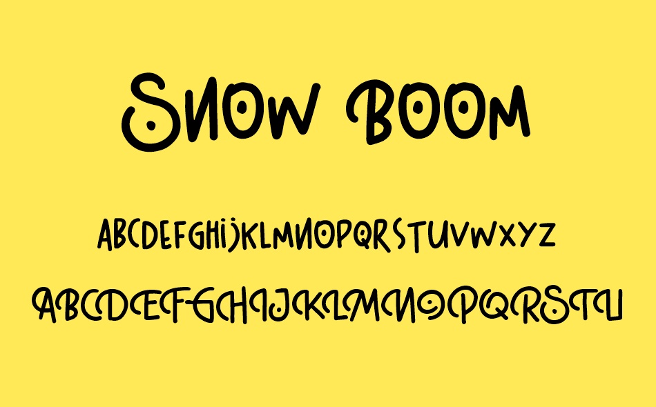 Snow Boom font