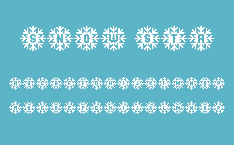 Snow Star Type font