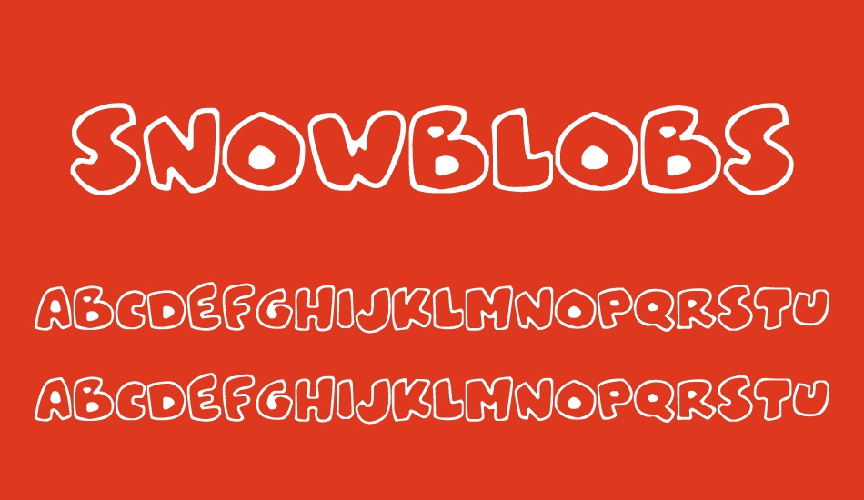 snowblobs font