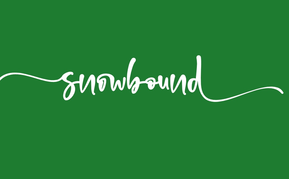 Snow Bound font big