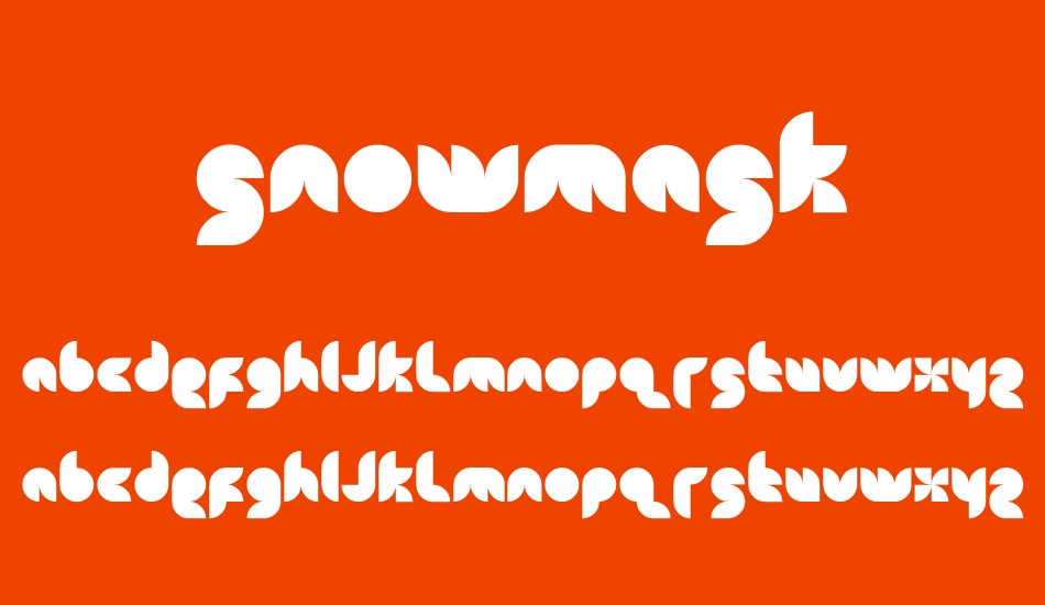 snowmask font