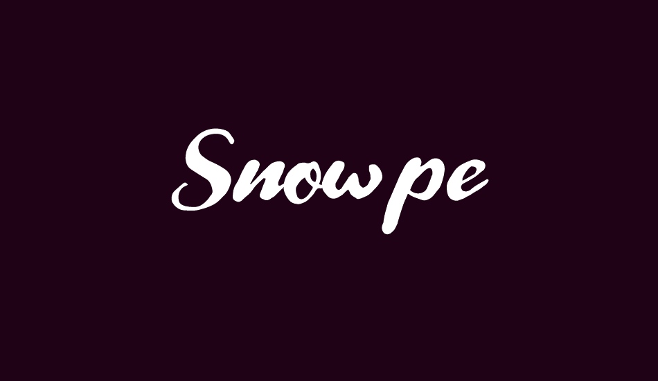 snowpe font big